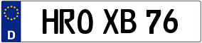 Trailer License Plate